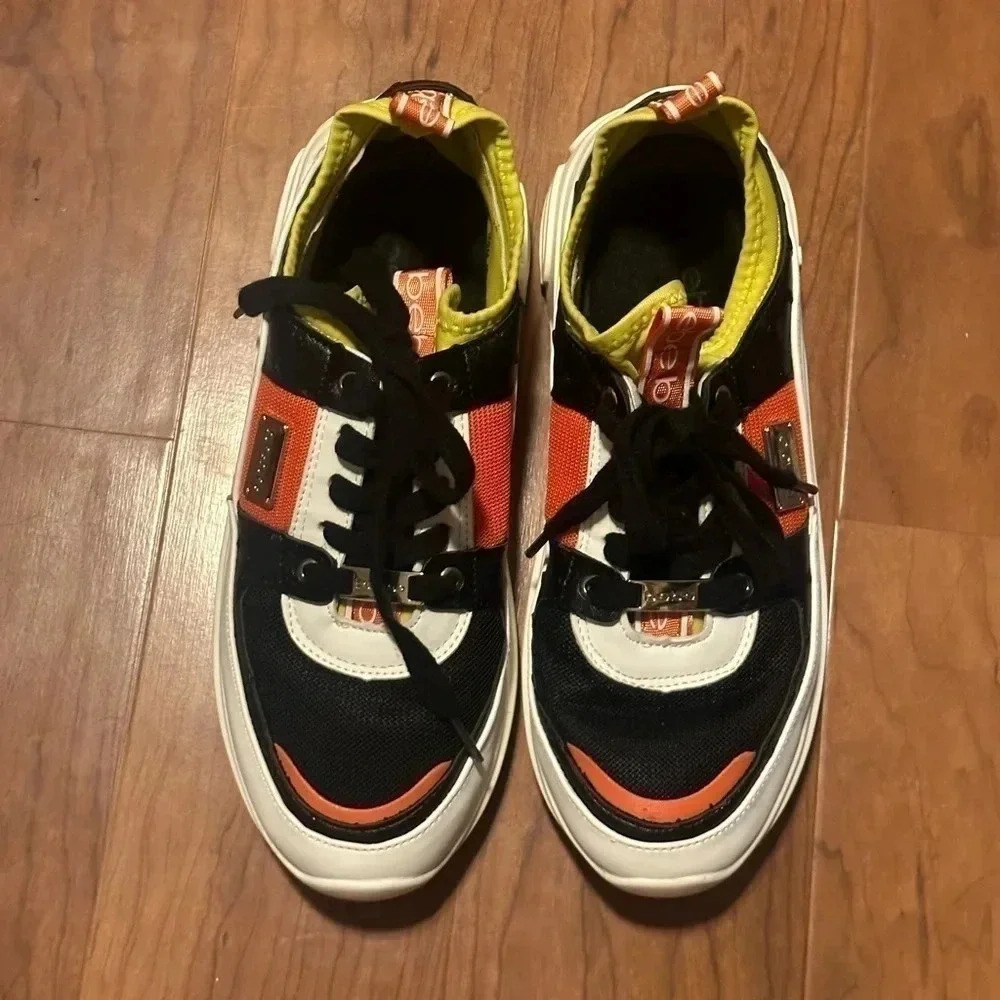 Bebe Sport Sneakers‎ Size 10 Black and Orange